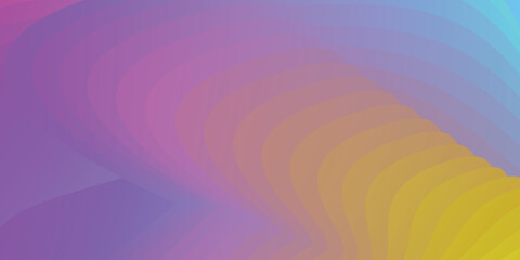 wavy abstract background with blue and yellow gradations