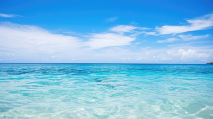 Obraz premium Serene Tropical Beach Oasis: A Heavenly Escape