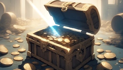 Treasure Chest Anime Sketch