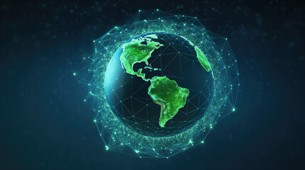 Obraz premium Global Connectivity in the Digital Age
