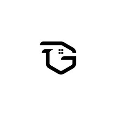 Minimalist Home Security Logo Design with Letter G