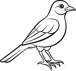 Beautiful bird icon vector illustration minimal bird logo