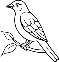 Beautiful bird icon vector illustration nature bird symbol