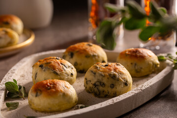 Homemade Green Zaatar Buns 