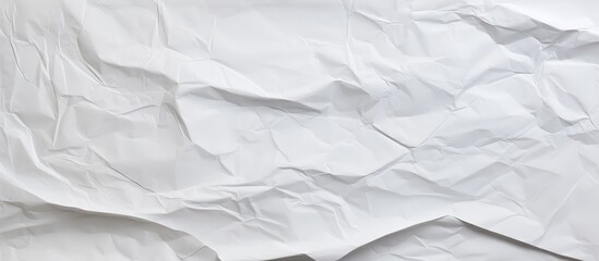 Obraz premium Crumpled White Paper Texture for Creative Backgrounds