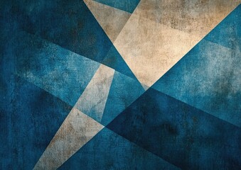 Abstract geometric background in shades of blue and brown