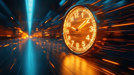 Close to deadline urgency shown with a ticking clock and time constraints.