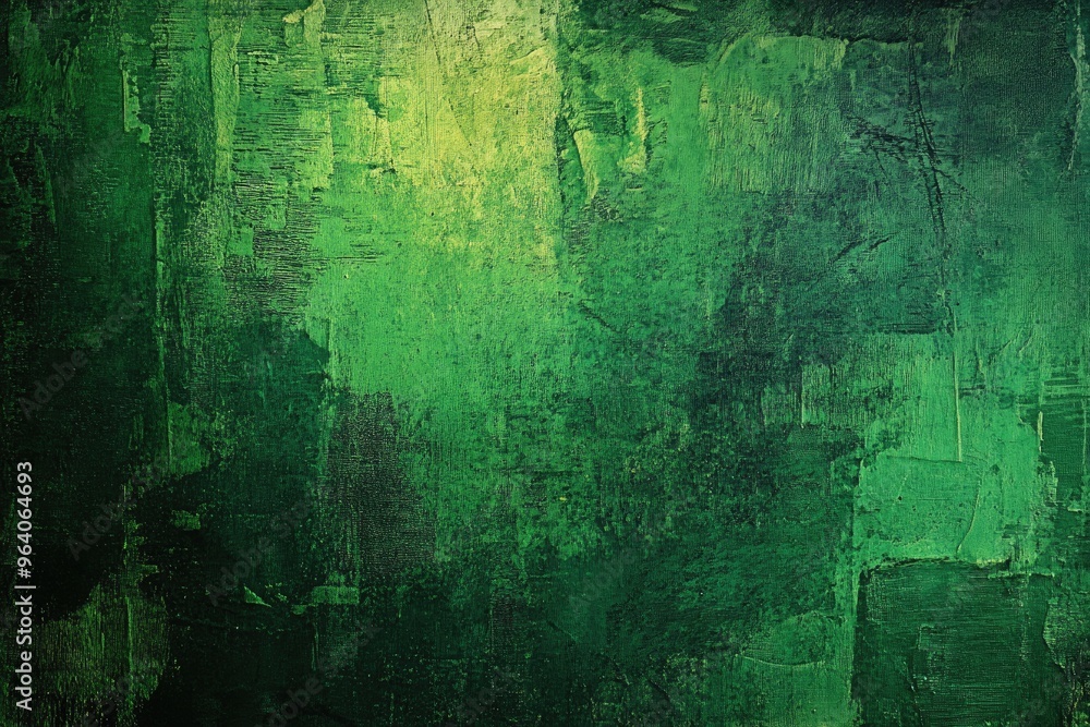 Poster vibrant green design on a classic grunge texture with solid dark abstract elements ideal for luxury 