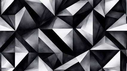 Abstract geometric pattern in black, white, and gray tones, creating a modern visual texture.