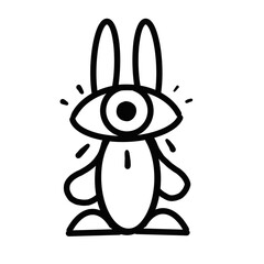 Eye of bunny