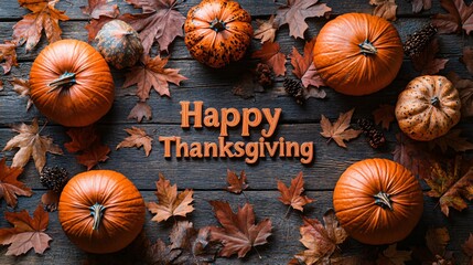 Happy Thanksgiving  text card