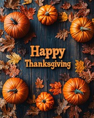 Happy Thanksgiving  text card