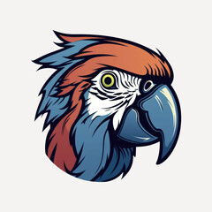 Fototapeta premium Colorful parrot vector illustration