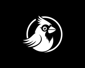 cardinal bird vector logo