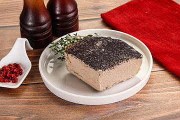Delicous liver pate snack appetizer