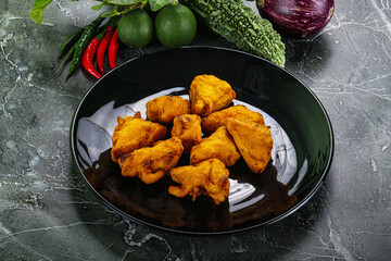 Indian cuisine - paneer pakora cheese