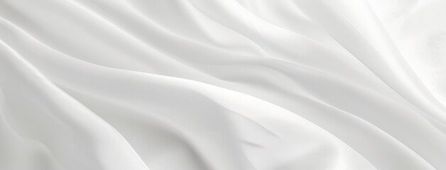 Naklejka premium Elegant White Silk Fabric Texture Background