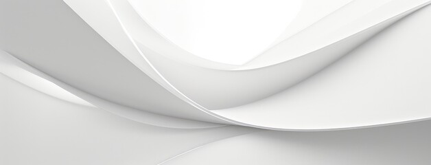 Elegant White Curves on a Minimalist Background