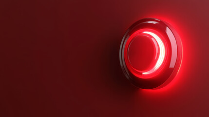 Red fire alarm with flashing lights on wall, signaling an alert.