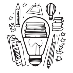 LOGO DESIGN , BACK TO SCHOOL , EPS FILE  EASY TO DRAW THE COLOUR