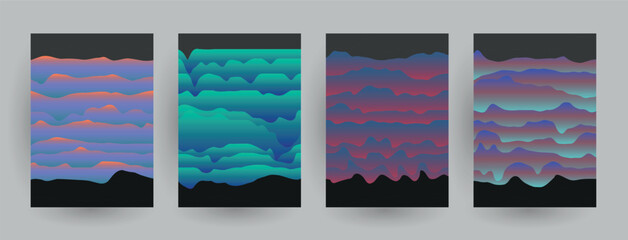 Liquid color background design. Futuristic design posters