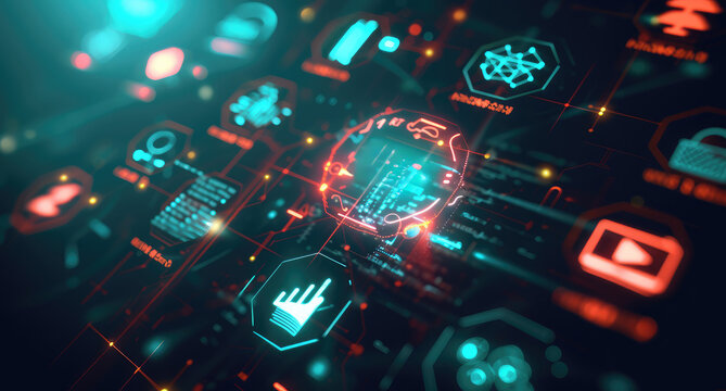 Advanced Cybersecurity Network Protection Concept