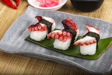 Japanese cuisine - sushi with octopus
