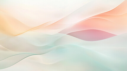 Obraz premium Elegant Abstract Gradient Waves in Gentle Pastel Colors