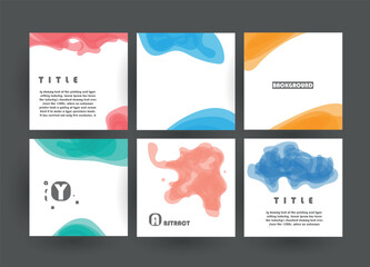 Obraz premium Liquid color background design. Futuristic design posters