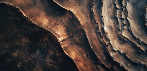 Obraz premium Abstract Topographical Lines in Wood Grain Texture