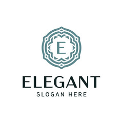 Premium Floral Insignia Template for Elite Brand Identity