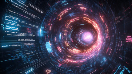 Obraz premium Temporal Data Vortex