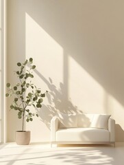 The_white_minimalist_room_has_a_distant_sofa