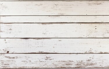 Naklejka premium Distressed White Shiplap Background with Weathered Wood Texture in Light Brown Tones, Rustic Farmhouse Style, Featuring Painted and Weathered Appearance