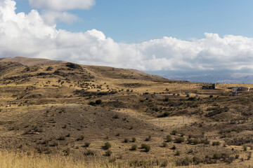 View of the mountains in the autumn