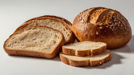 sliced bread on table