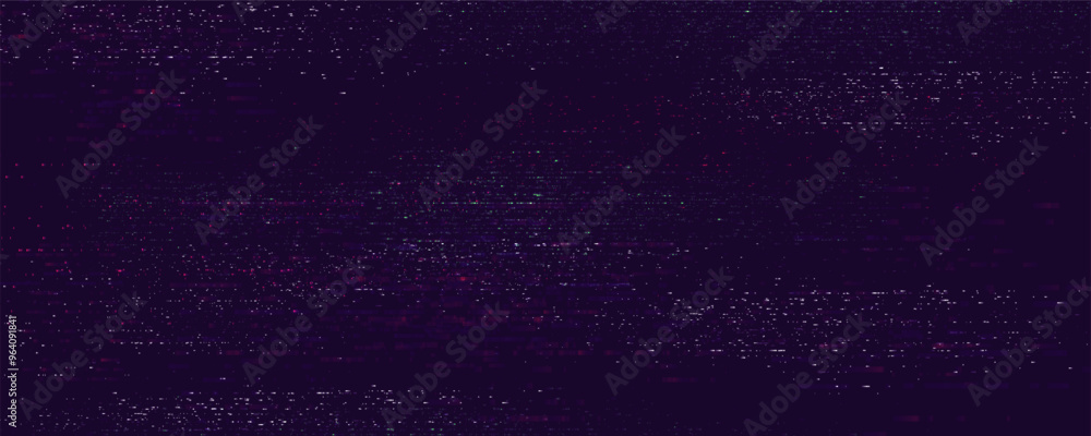 Poster glitch background. abstract noise effect, error signal, television technical problem. vector illustr