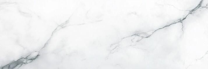 Fototapeta premium Smooth and shiny white marble stone texture with gray veins, top view. Natural rock surface in gray color, ideal for product presentation or wall banner design.