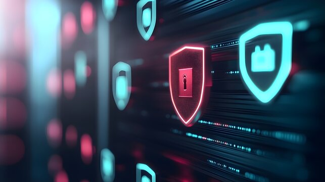 Futuristic Digital Shield for Data Protection and Cybersecurity - Protecting Online Networks
