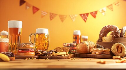 Obraz premium oktoberfest day concept