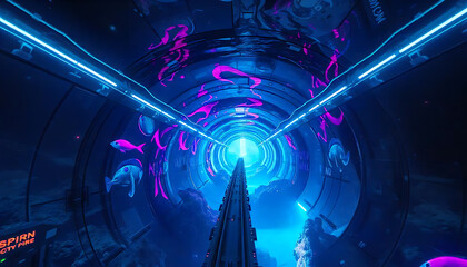 A network of underwater tunnels connecting continents