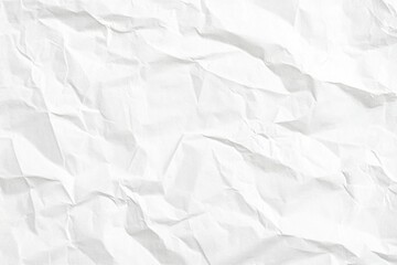 White paper texture background with crumpled effect, high resolution, featuring a clean and detailed white surface.
