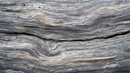 Close-up of weathered wood grain texture with natural wavy patterns, Ai Generation