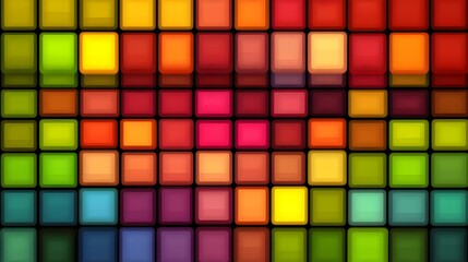 Colorful Square Pattern Background   Abstract Geometric Design