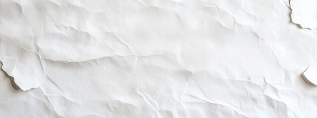 Obraz premium Seamless white watercolor paper texture background with a soft, grainy surface, viewed from the top, ideal for design and text with ample copy space. Flat lay of a clean, versatile backdrop.