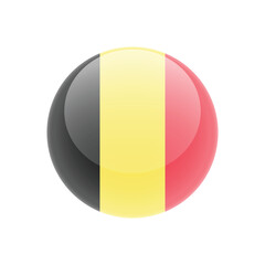 Flag of Belgium isolated. Icon vector.