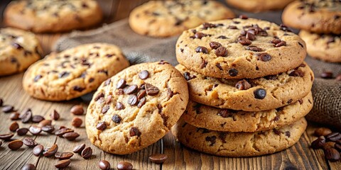 Delicious homemade cookies loaded with sesame seeds and chocolate chunks