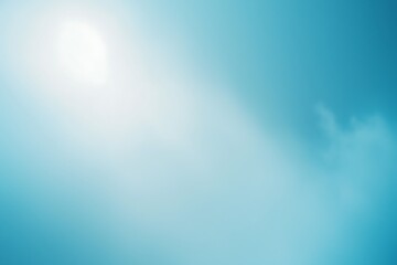 Obraz premium Serene Blue Sky with Soft Sunlight and Clouds
