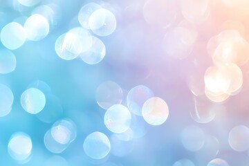 Obraz premium Dreamy Bokeh Background: A Soft Blend of Blue and Pink Hues