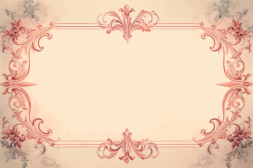 Elegant vintage ornate frame design